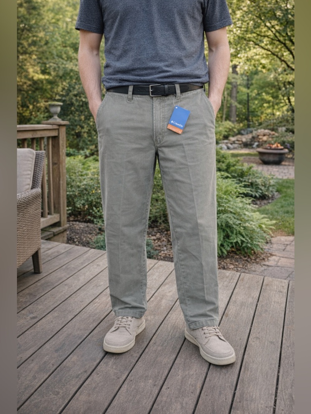 Columbia ROC Chino Pants 30x32 Omni-Shade UPF 50 Sun Protection Hiking